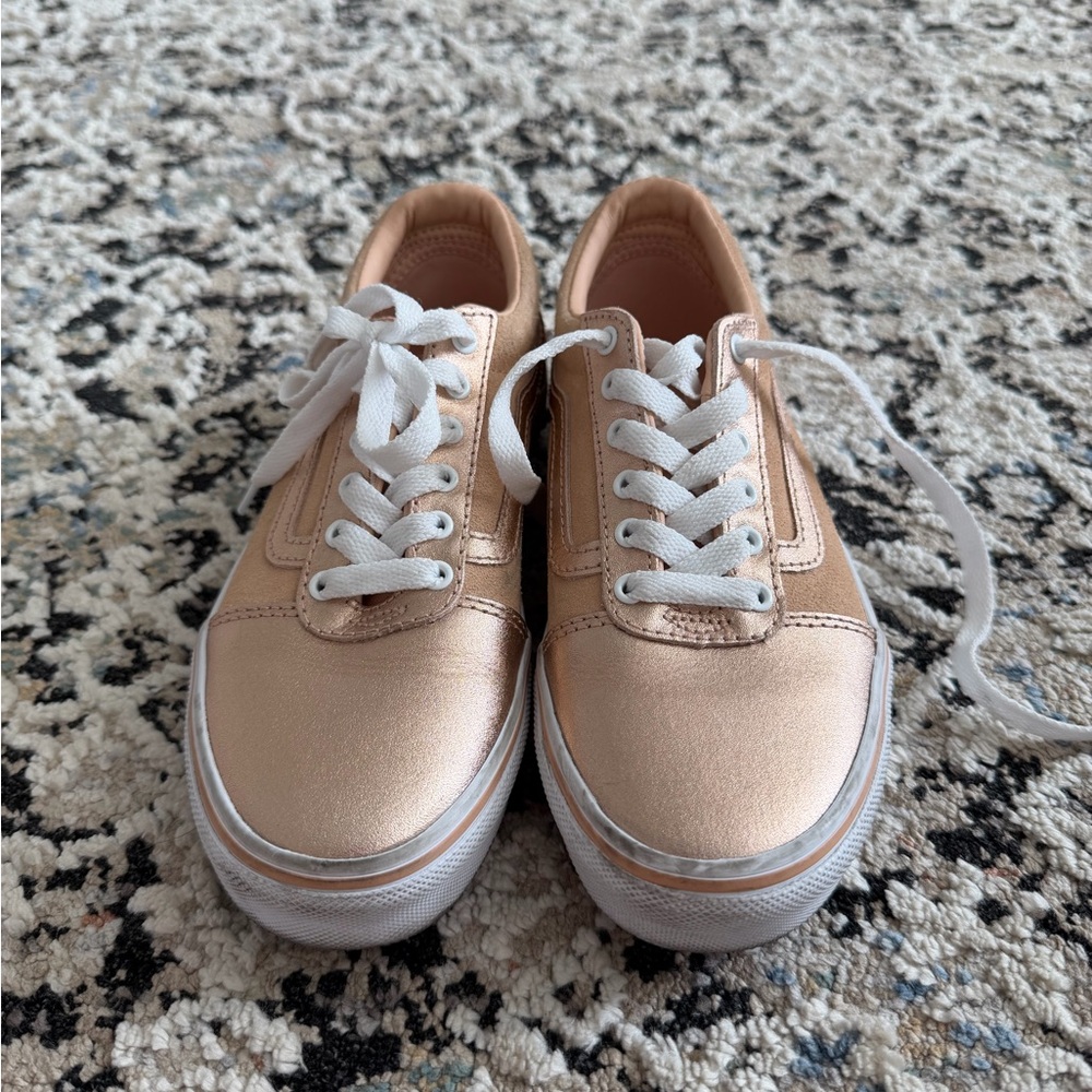 Vans Kids Rose Gold Sneakers